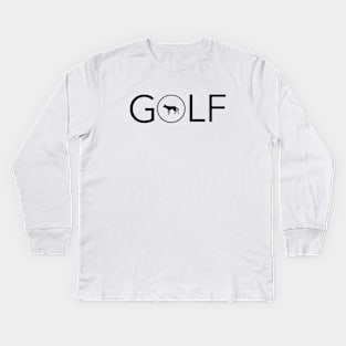 "Golf with TriplePar Logo" Kids Long Sleeve T-Shirt